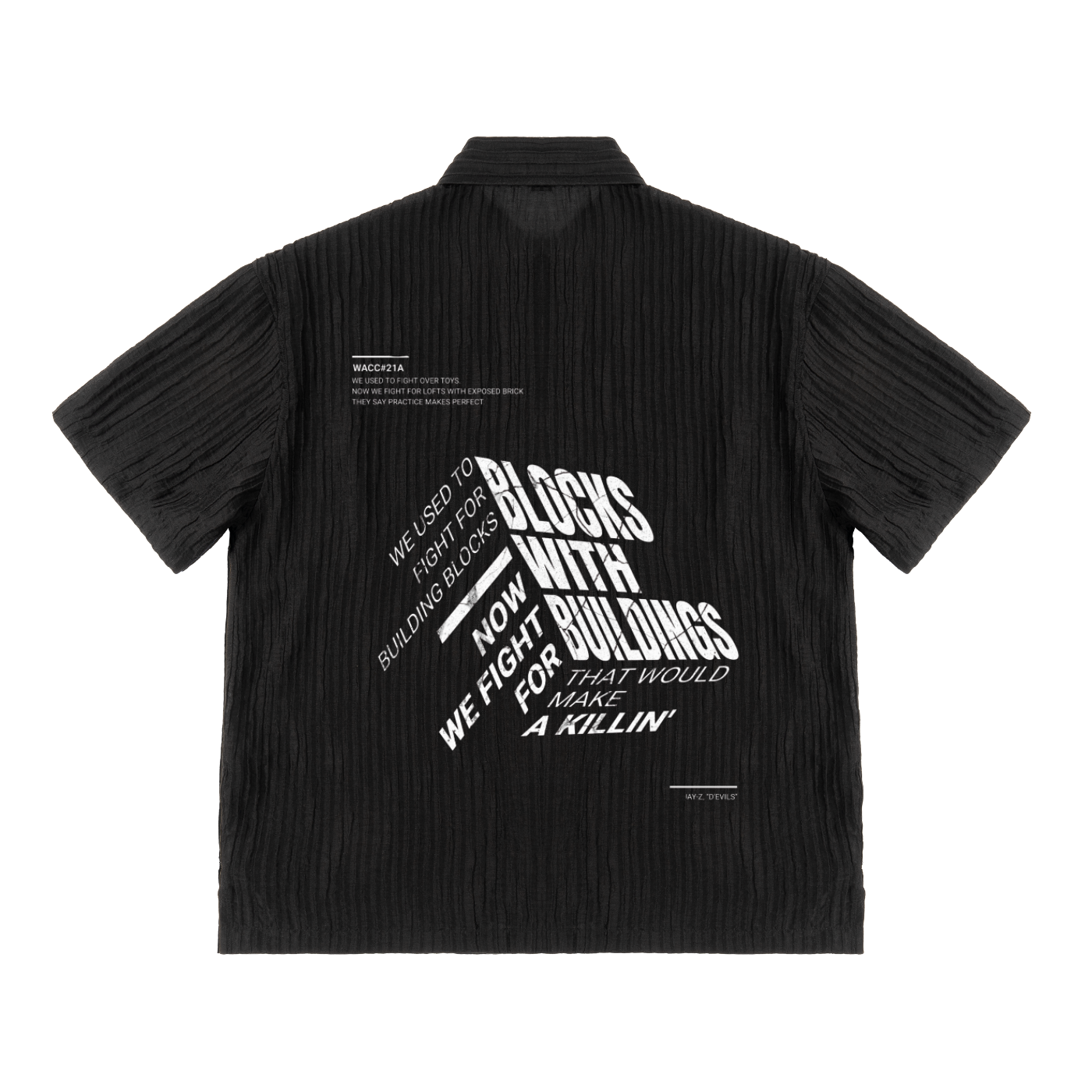 Building Blocks - Oversize Tencel Jacquard Summer Shirt - WACC#21