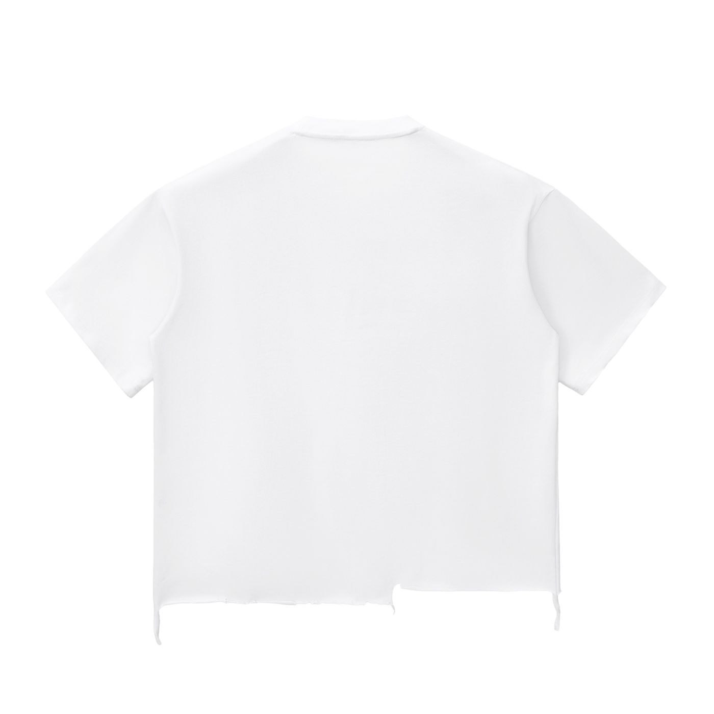 Rich Broke - Super Heavyweight Raw Hem Boxy Unisex T-Shirt - WACC#22B