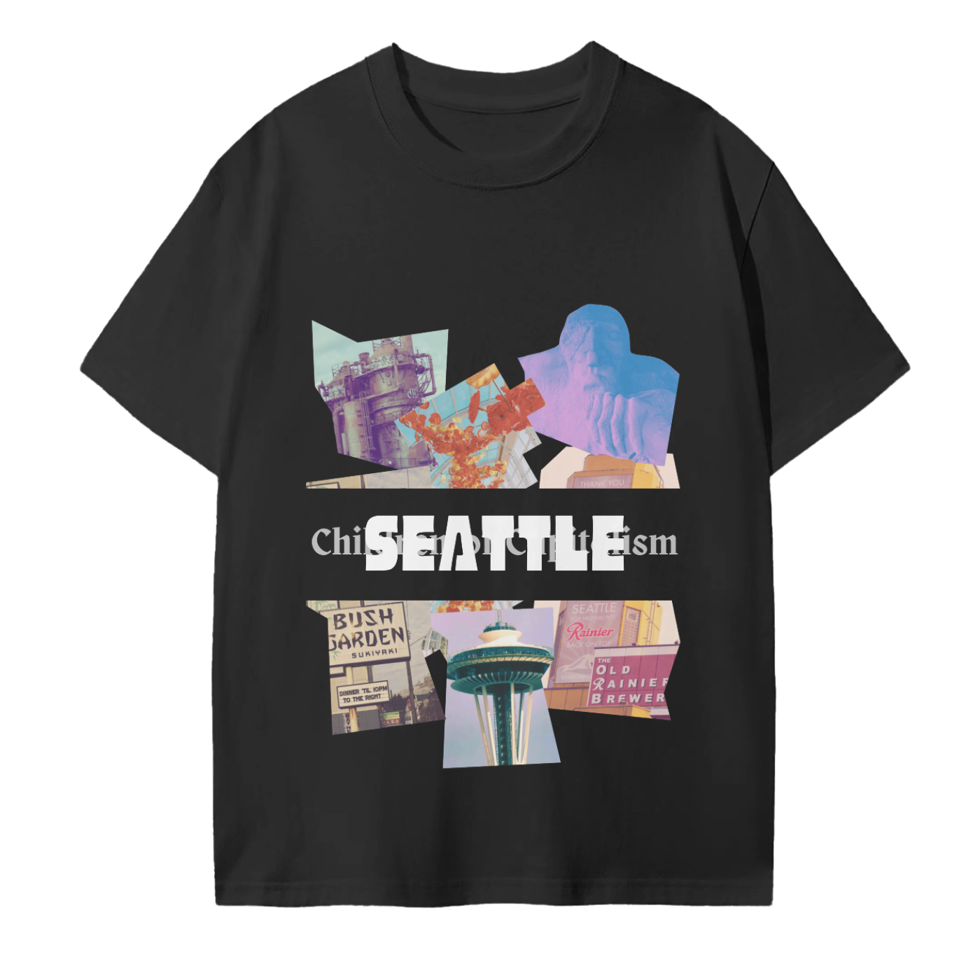 Seattle Puzzles Tee - Unisex Heavyweight Oversize T-shirt - WACC#17