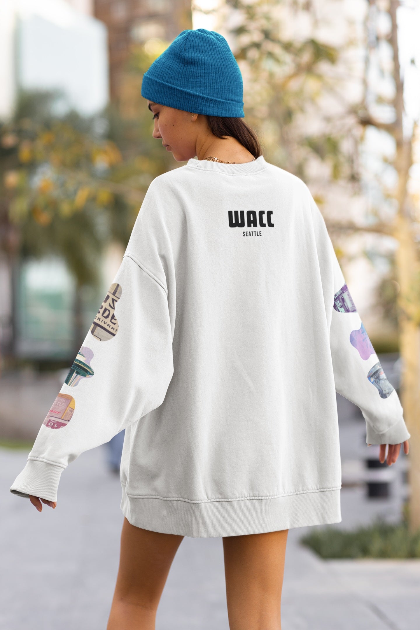 Seattle Star Map Sweatshirt - Unisex Heavyweight Fleece Sweatshirt - WACC#10
