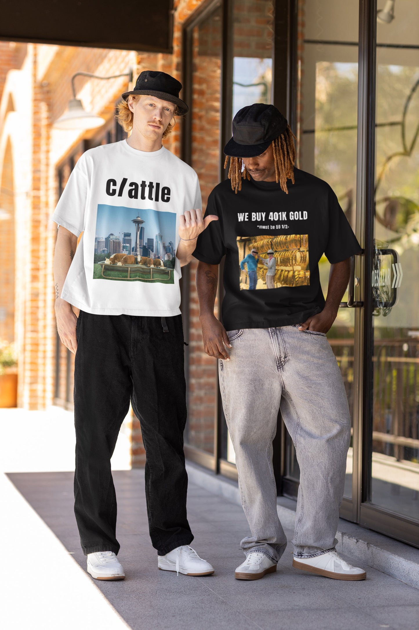 seattle streetwear by wacc - seattle pun tshirt - cattle pun tshirt - seattle oversize unisex graphic tee - funny capitalism tshirt