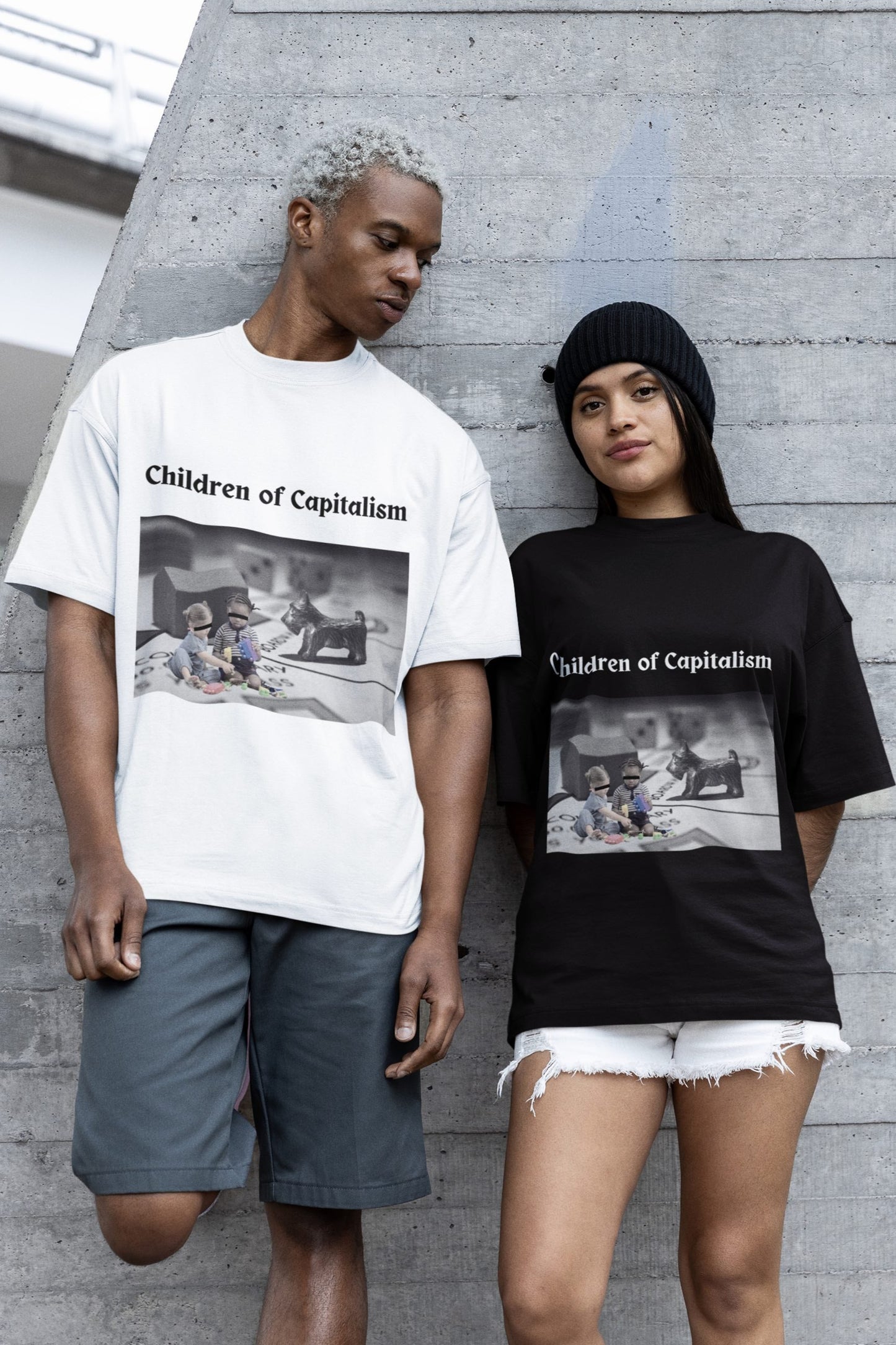 children of capitalism graphic tshirt - monopoly game tshirt - wacc streetwear