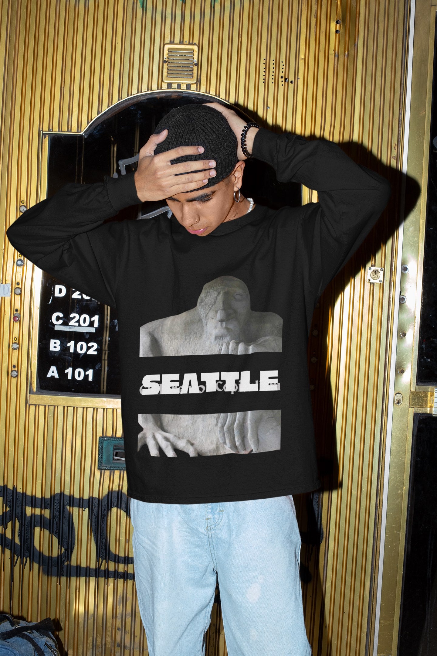 seattle streetwear - seattle trolls sweatshirt by wacc - unisex fleece crewneck with trolls prints - pacific northwest streetwear