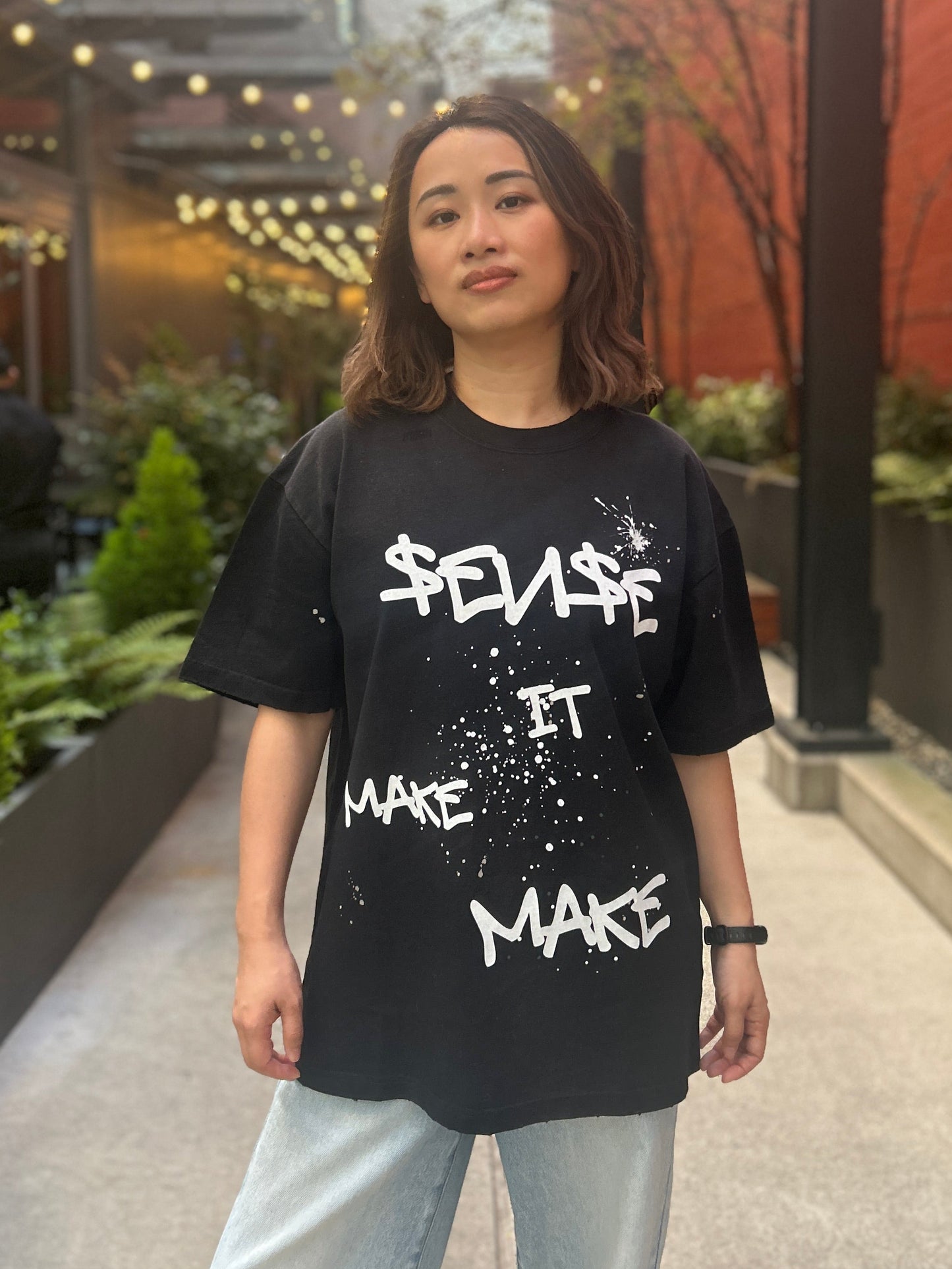 $en$e It Make Make - Hand-Frayed Sunfade Heavyweight Unisex T-Shirt - WACC#29A