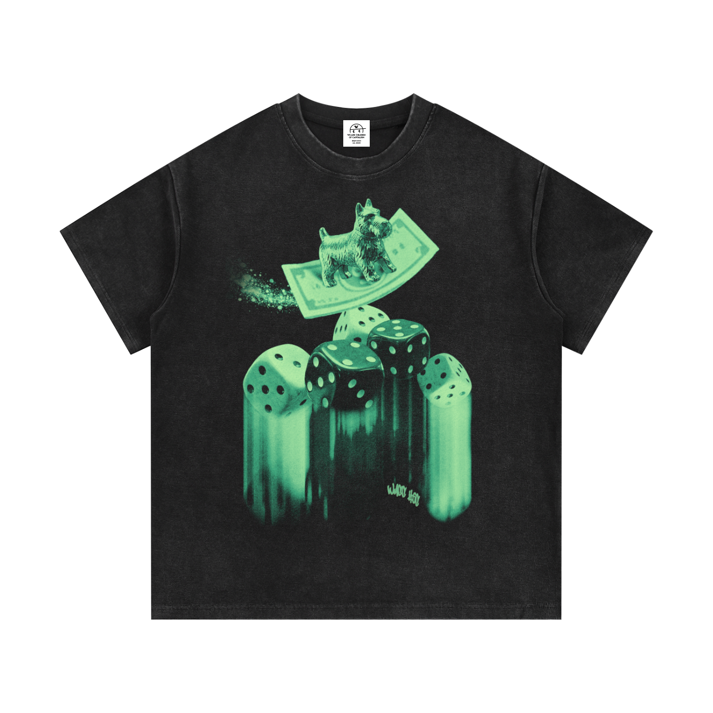 Children of Capitalism Matching Set - Unisex Waffle Knit T-Shirt and Shorts - WACC#6C