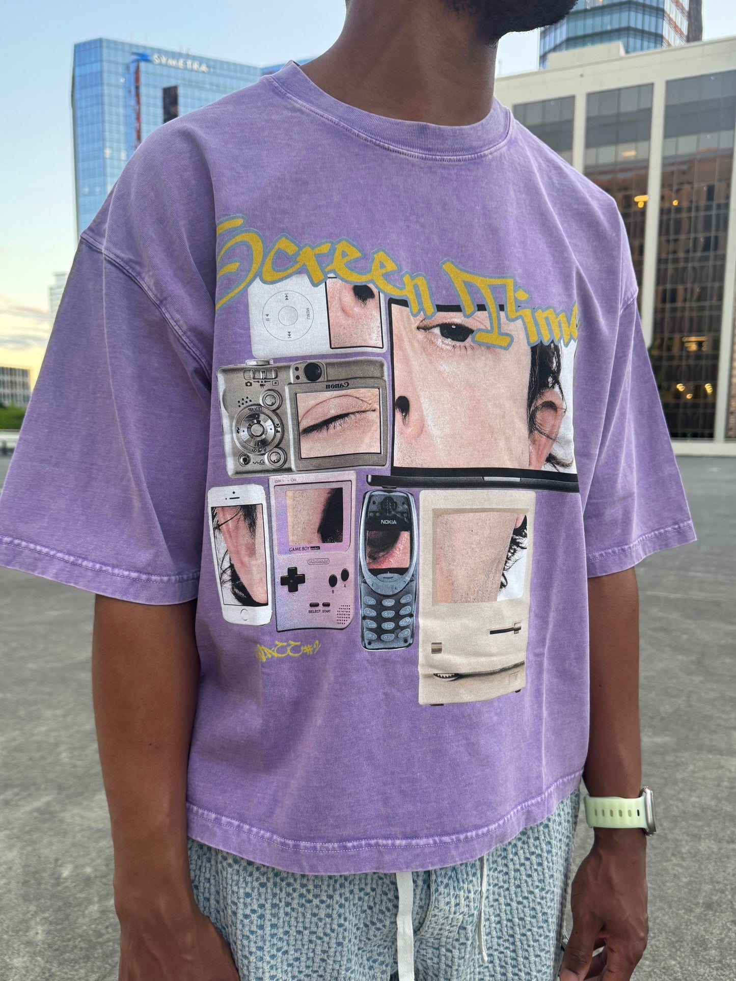 Screen Time Tee - Heavyweight Boxy Unisex T-Shirt - WACC#2C
