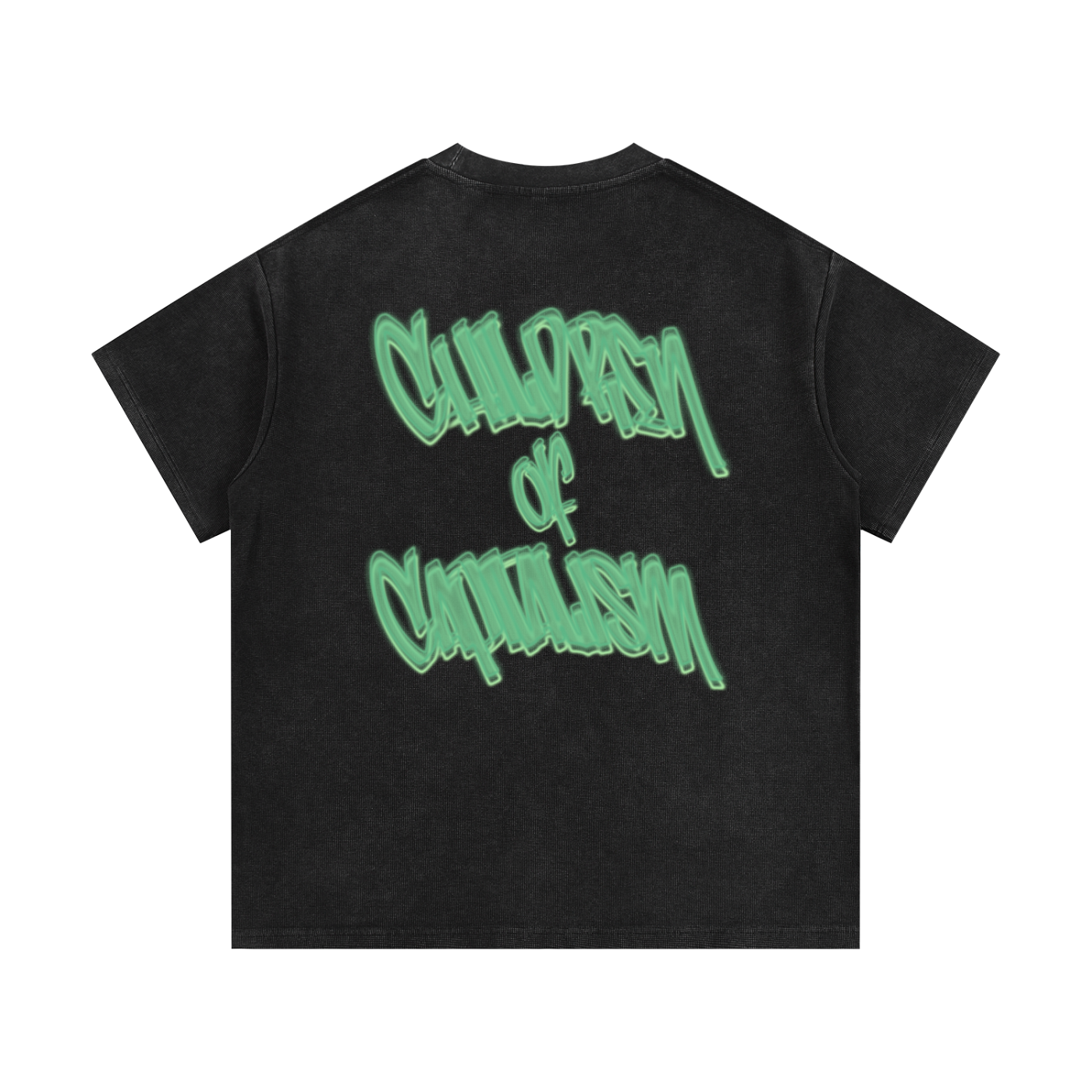 Children of Capitalism Matching Set - Unisex Waffle Knit T-Shirt and Shorts - WACC#6C