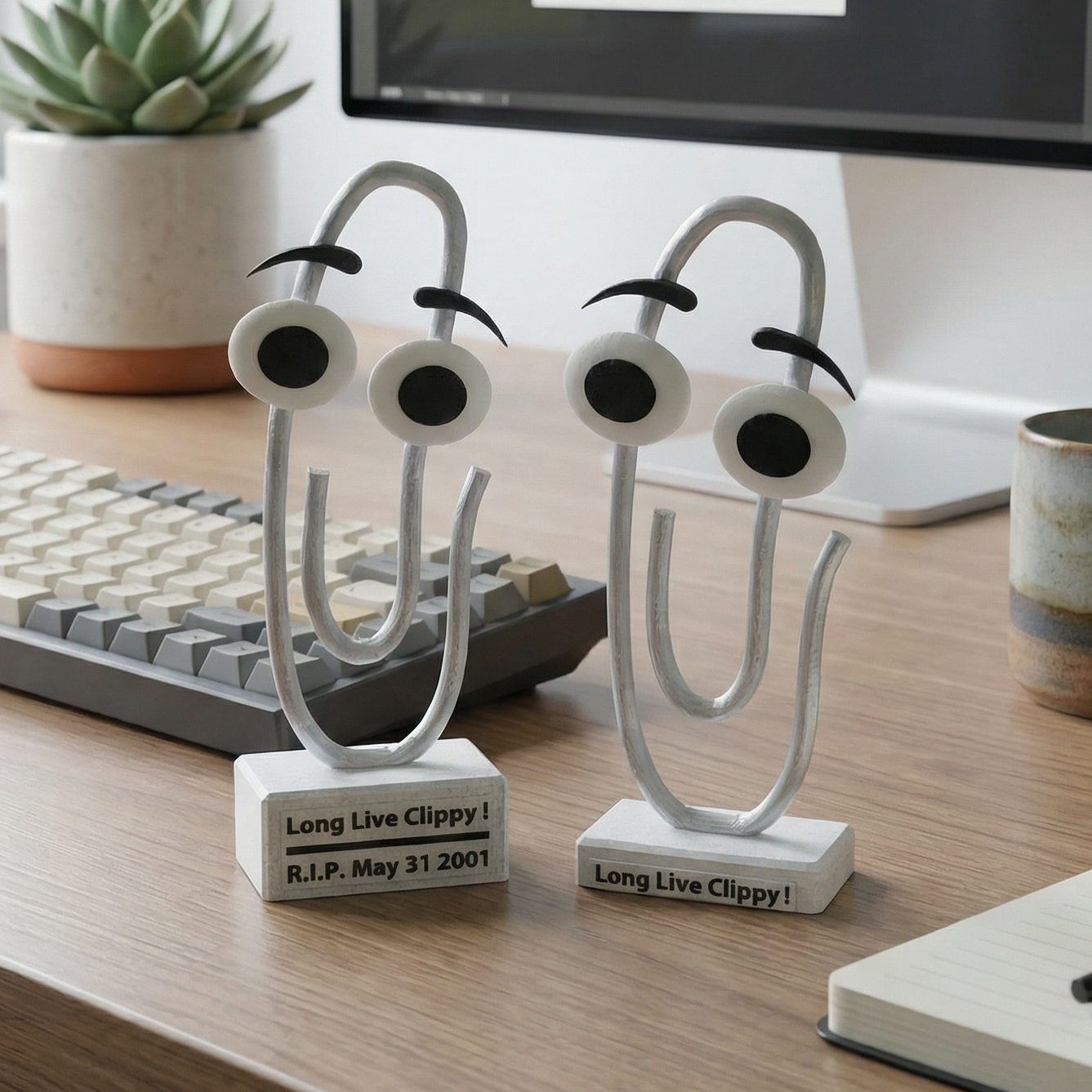 Clippy 3D Printed Figurines