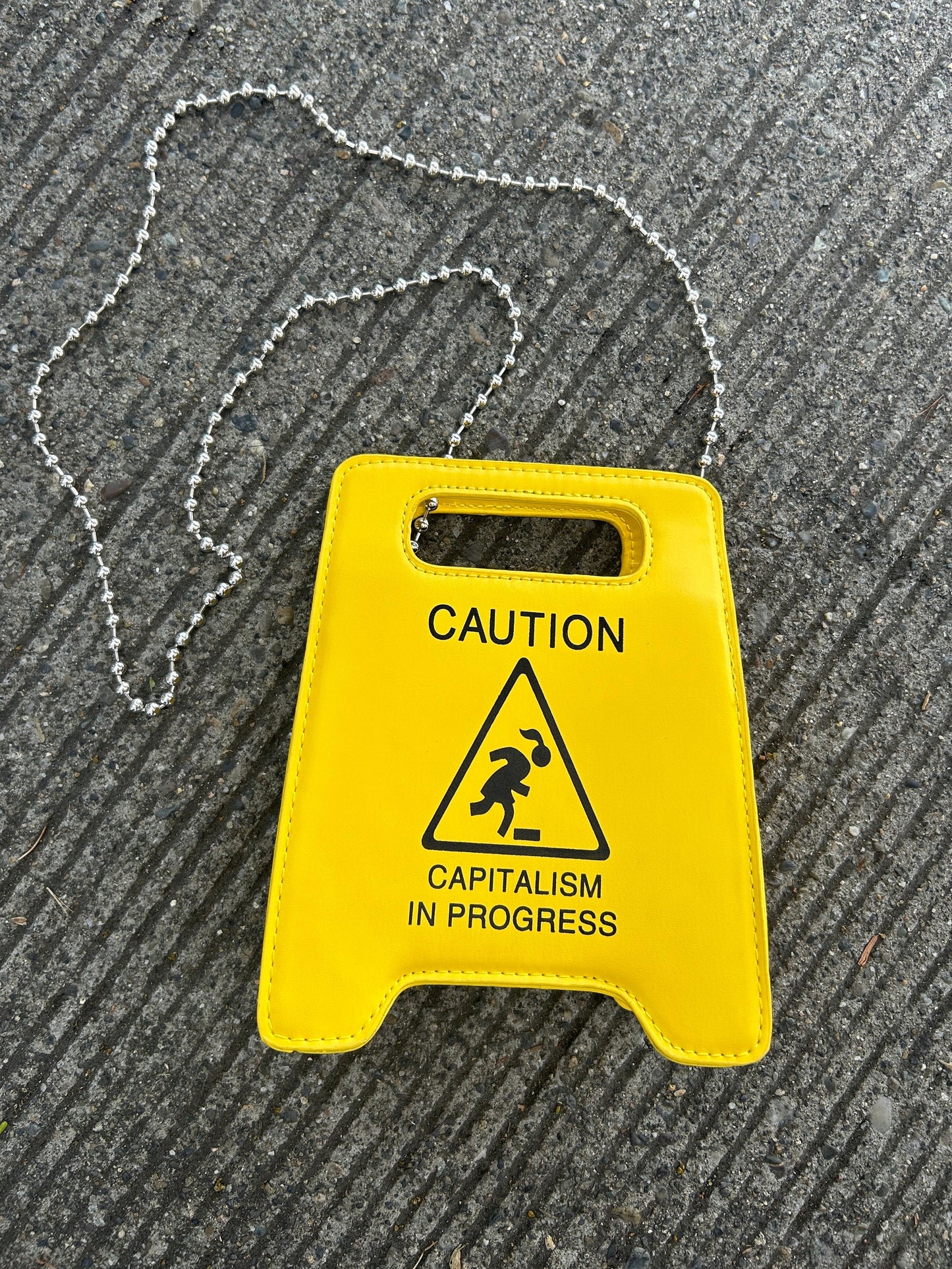 Caution! Capitalism In Progress Bag - WACC#39A