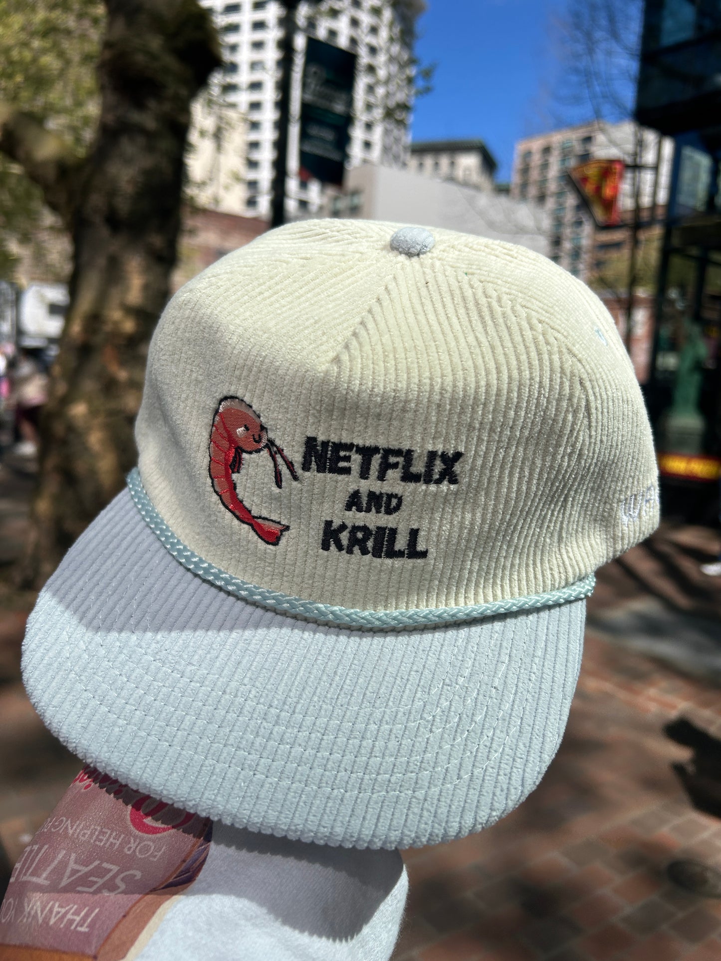 Netflix and Krill - Corduroy Snapback Rope Hat - WACC#35A