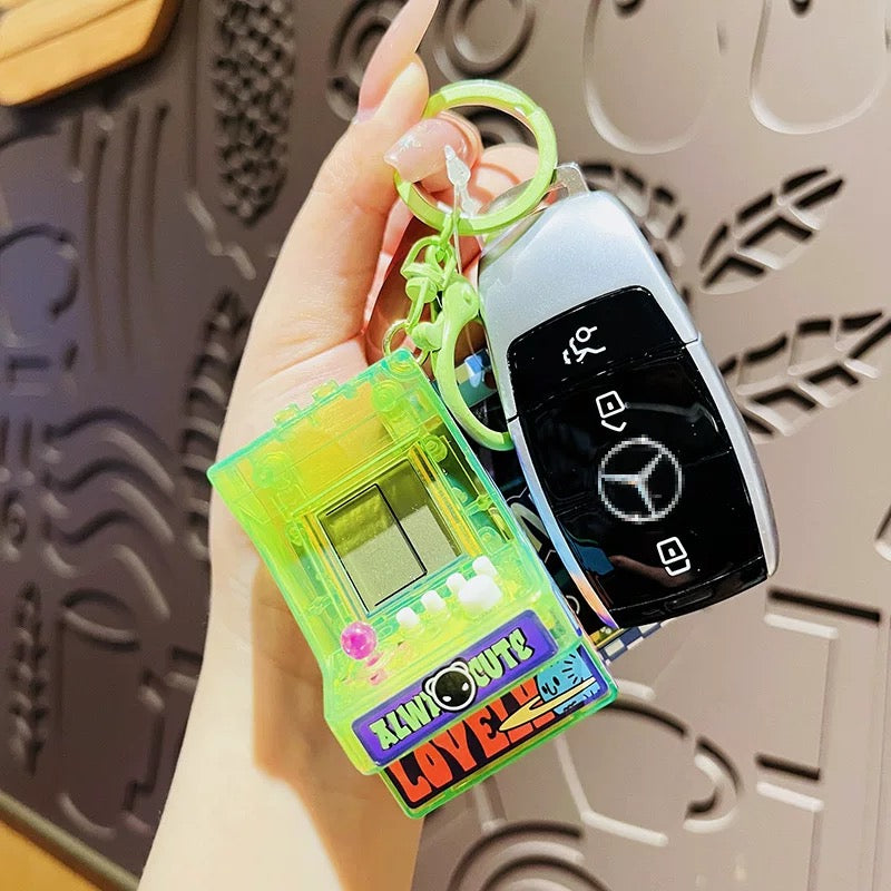 Mini Video Game Keychain with Real Games