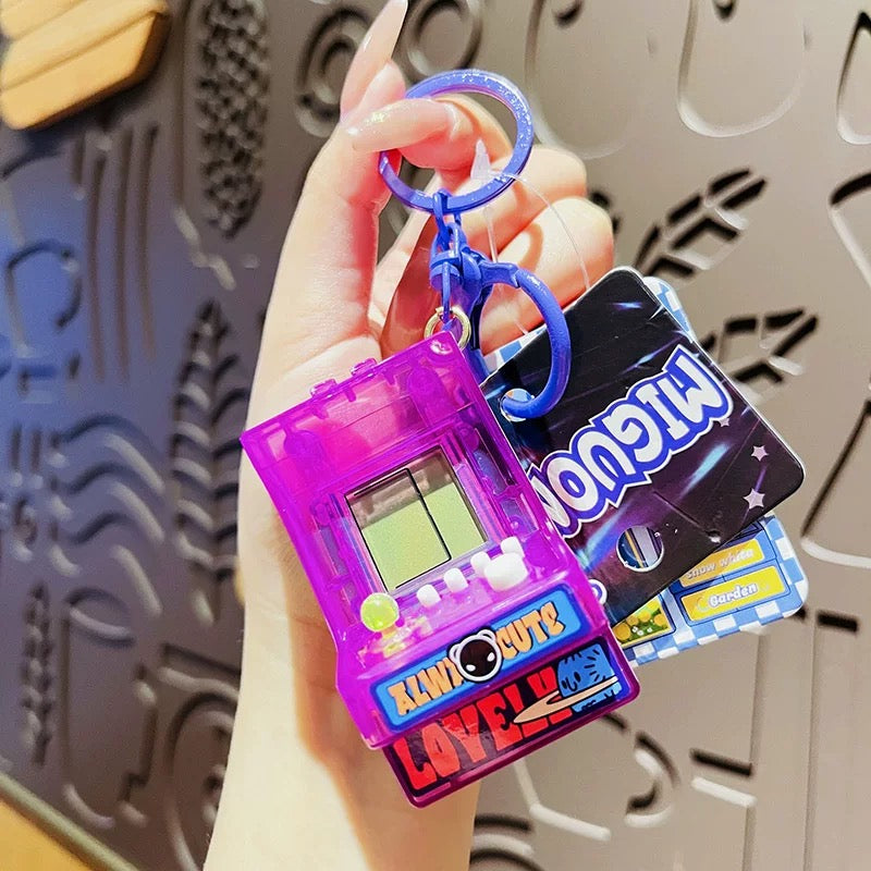 Mini Video Game Keychain with Real Games