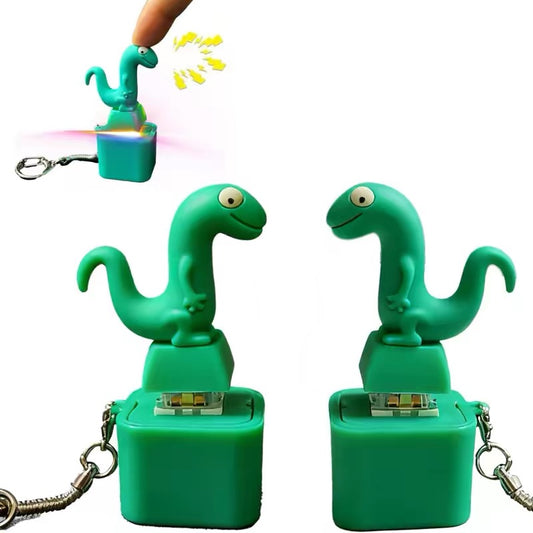 Lizard Keychain Fidget Toy Keyboard Clicker with Sound and Light