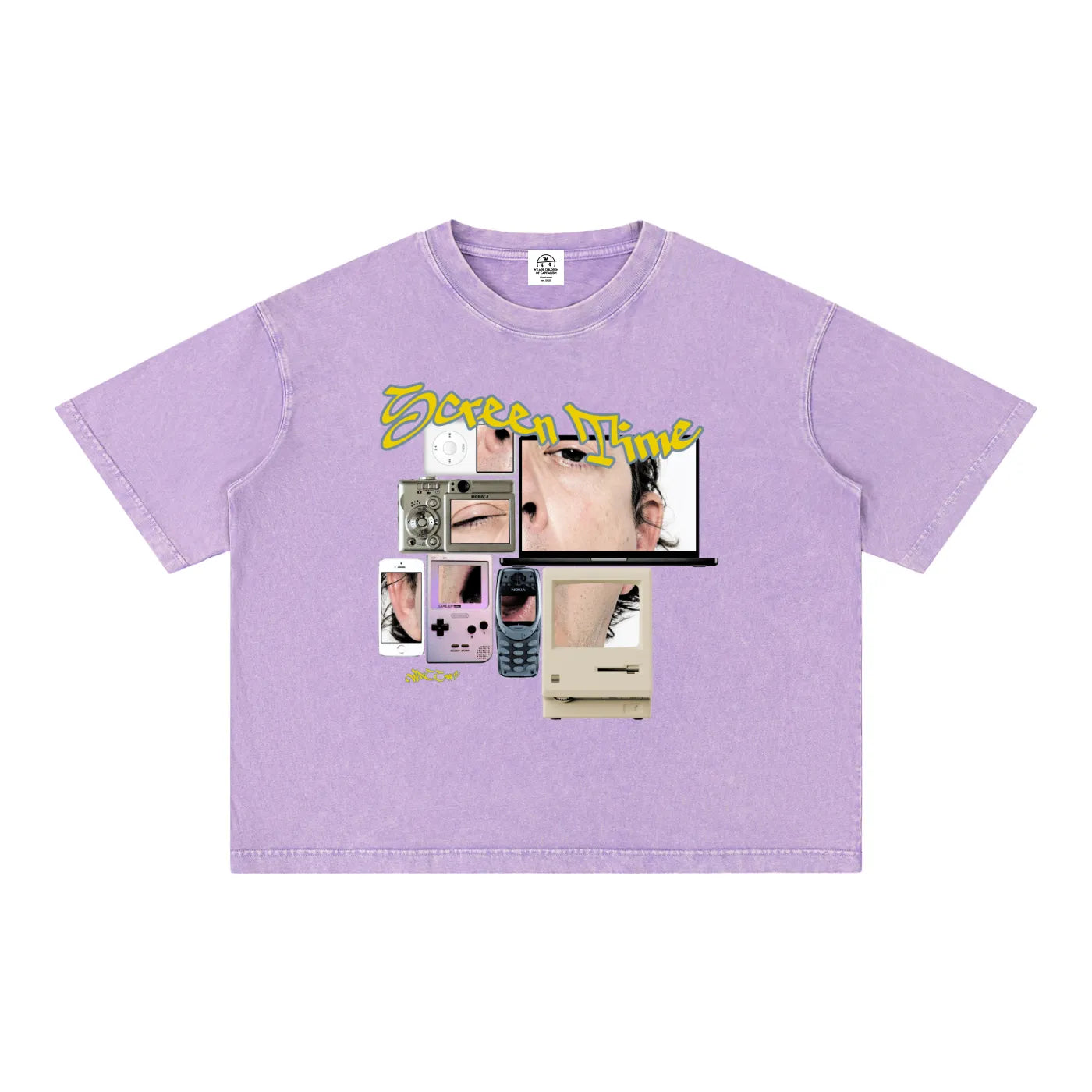Screen Time Tee - Heavyweight Boxy Unisex T-Shirt - WACC#2C