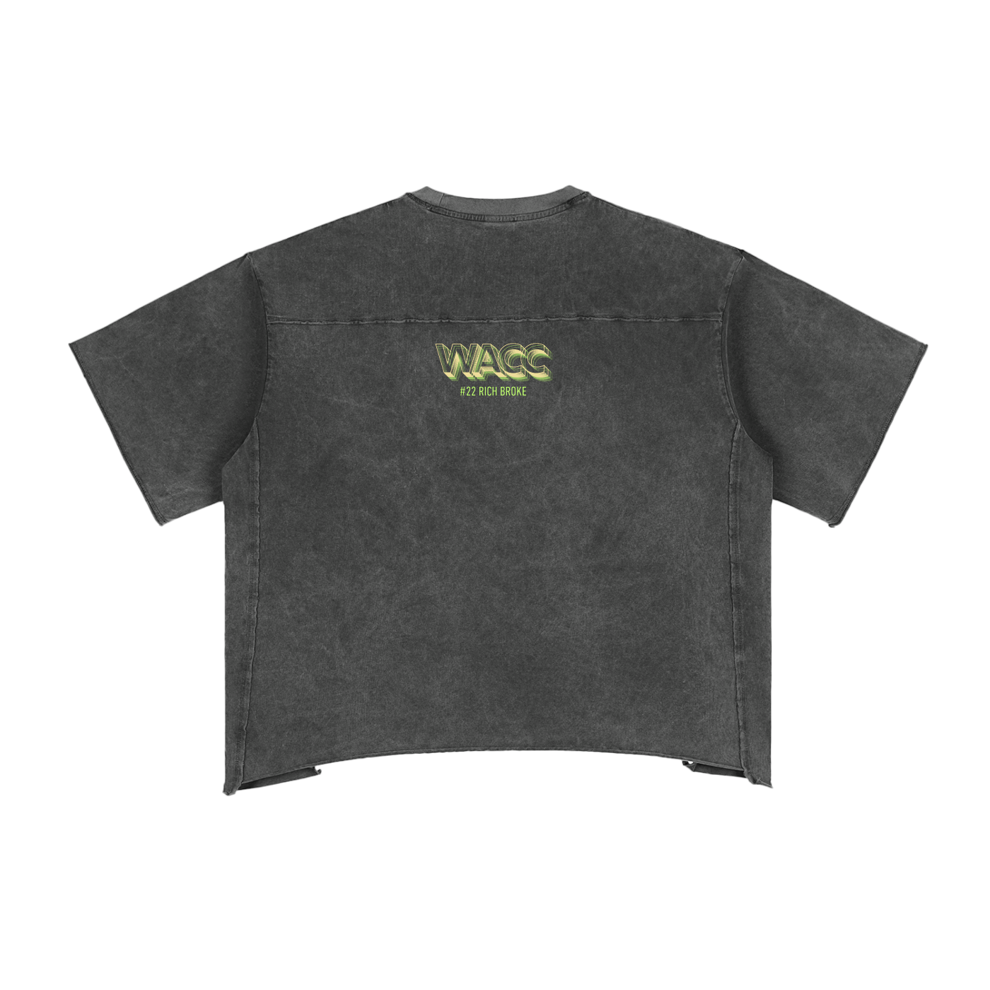 Rich Broke Tee - Raw Hem Heavyweight Boxy T-Shirt - WACC#22