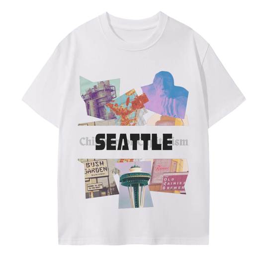 Seattle Puzzles Tee - Unisex Heavyweight Oversize T-shirt - WACC#17