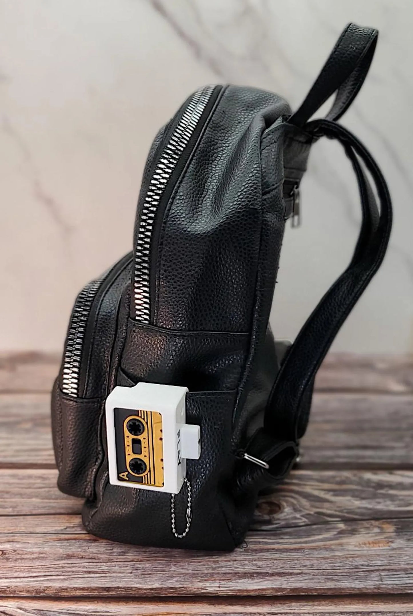 Cassette Tape 3D Printed Fidget Slider Keychain Desk Toy