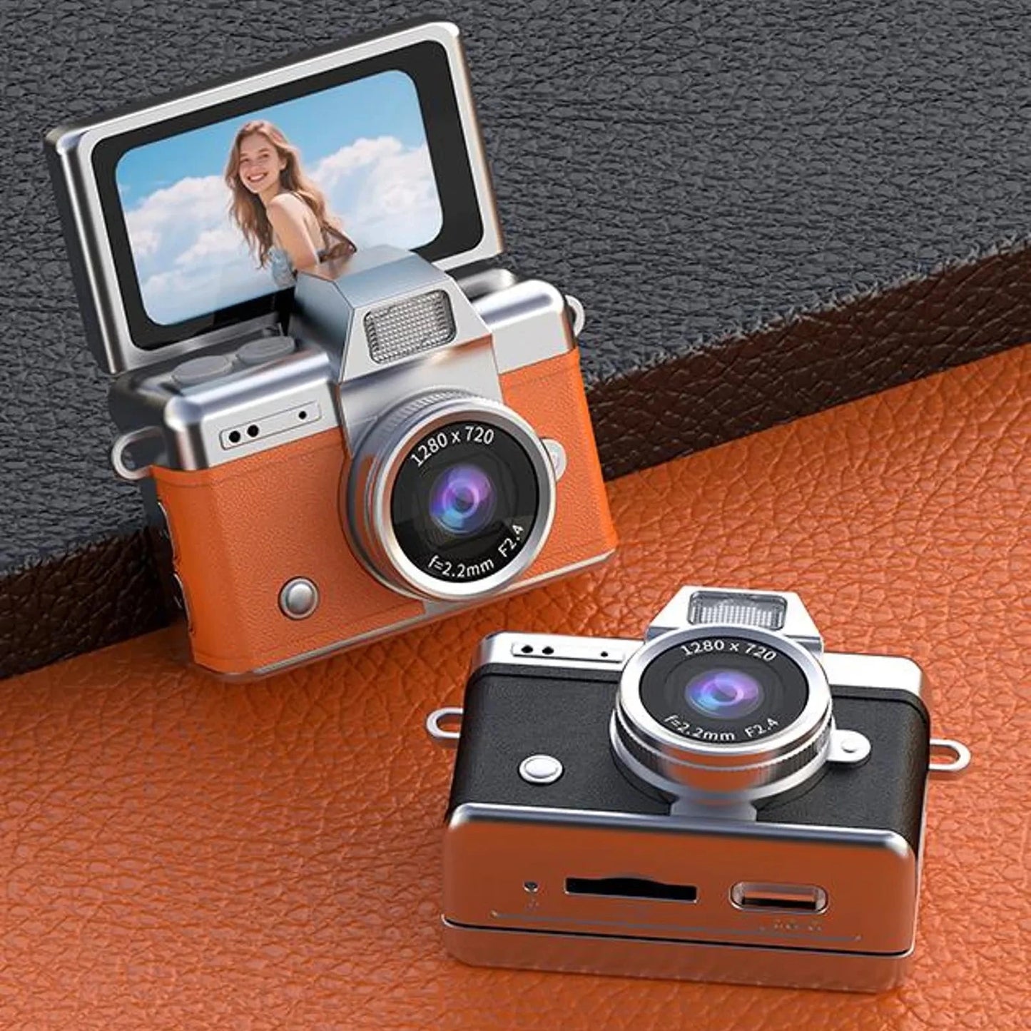 Mini Photo and Video Camera w/ Flip Screen and 16GB memory card