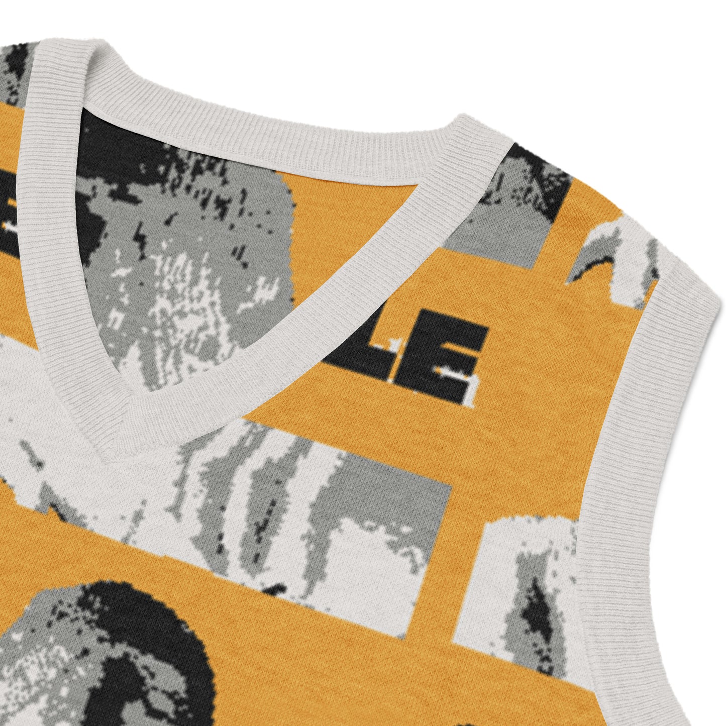 Seattle Troll - Oversized V-Neck Knitted Vest - WACC#16A